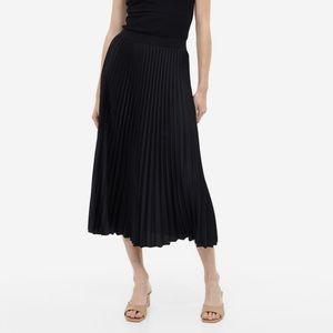 H&M black midi skirt